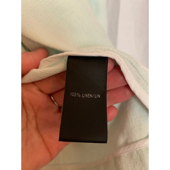 Lafayette 148 New York Women's Size 14 100% Linen Light Mint Blazer - Picture 6 of 7